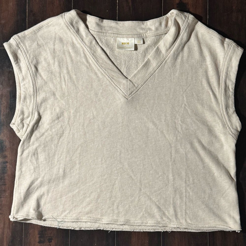 Maeve by Anthropologie is the most Cap sleeve Beige pull over